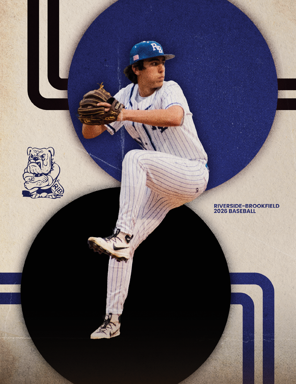 A baseball player in a white uniform with a blue hat and blue and white gloves. Description generated by AI