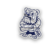A collection of stickers featuring a bulldog mascot and the words “Go Bulldogs" on them. AI generated content
