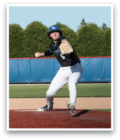 A baseball player is pitching a ball. Description generated by AI