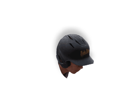 A black and white photo of a person wearing a hat. Description generated by AI