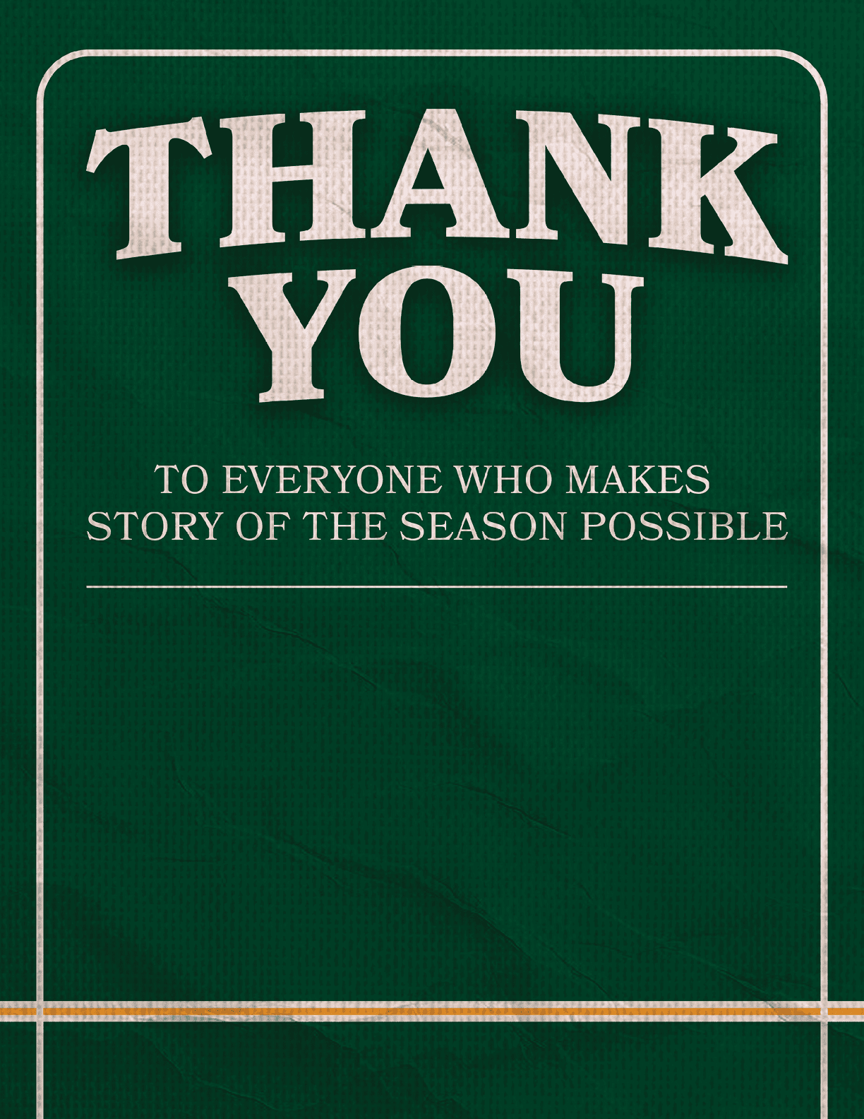 A green card with a white border and the words “Thank You" written in white. AI generated content