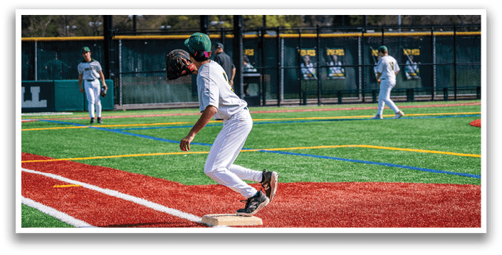 A baseball player is sliding into home plate, trying to score a run. AI generated content