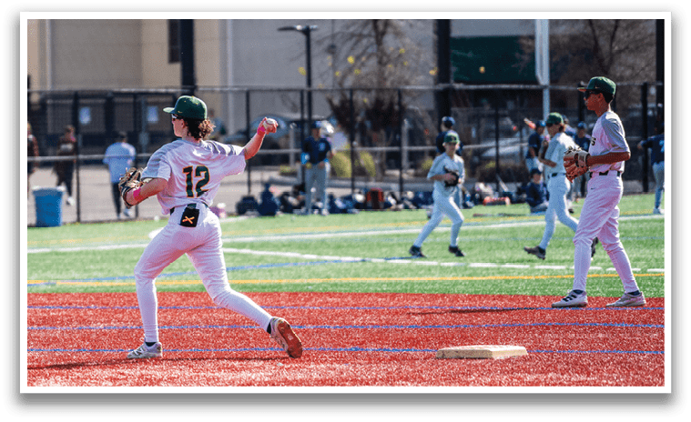 A baseball player in a white uniform is throwing a ball on a field. AI generated content