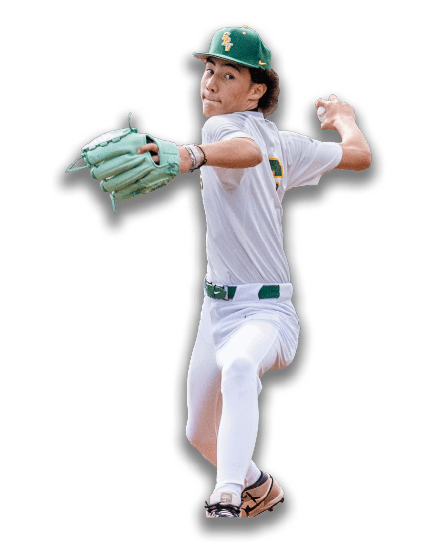 A baseball player in a white uniform is throwing a ball. AI generated content