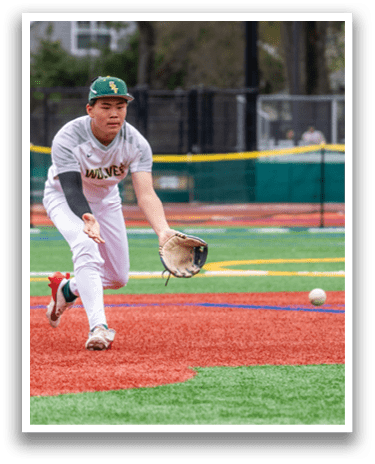 A baseball player in a grey uniform is running towards a base, attempting to catch a ball. AI generated content