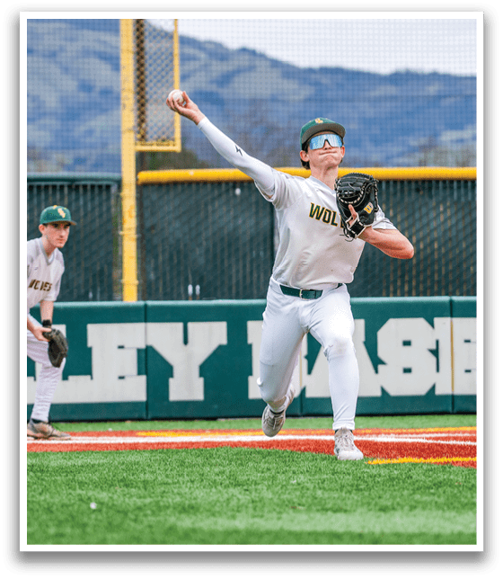 A baseball player in a white uniform is pitching a ball. AI generated content