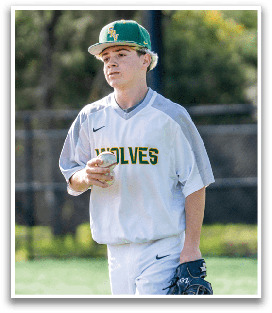 A baseball player wearing a white shirt and grey pants is holding a baseball in his hand. AI generated content