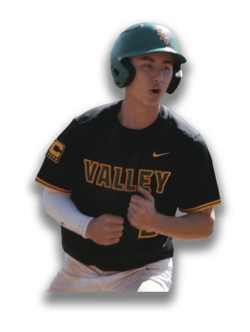 A baseball player wearing a black and yellow jersey and a green helmet. AI generated content