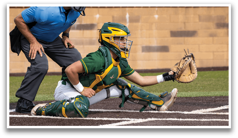 A baseball player slides into home plate, with the catcher trying to tag him out. AI generated content