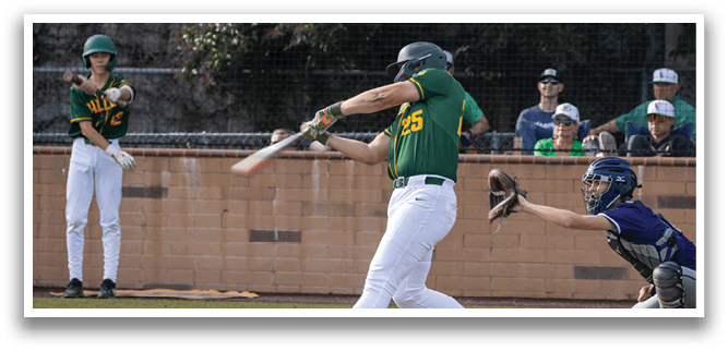 A baseball player is swinging a bat, while a catcher and an umpire watch. AI generated content