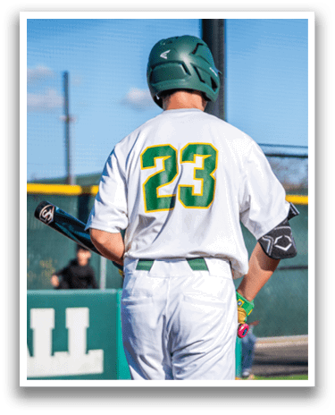 A baseball player wearing a helmet and holding a bat. AI generated content