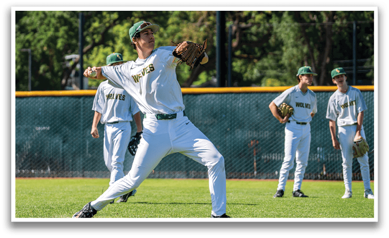 A baseball player in a white uniform is throwing a ball. Description generated by AI
