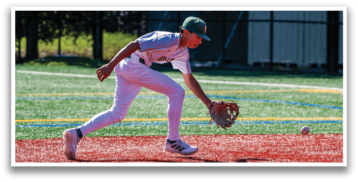 A baseball player in a white uniform is running towards a base, trying to catch a ball. AI generated content