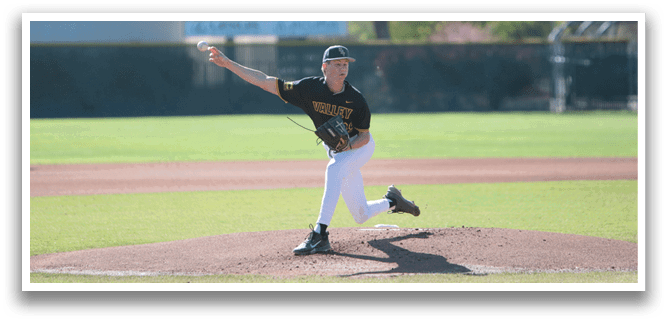 A baseball player in a black and yellow uniform is pitching a ball on a field. AI generated content