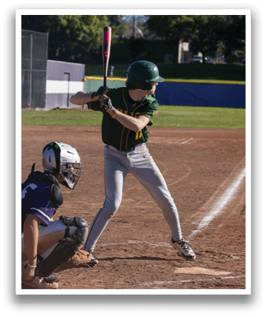 A baseball player is swinging a bat at a ball. AI generated content