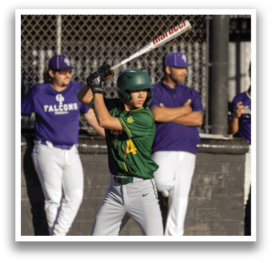 A baseball player is holding a bat and getting ready to swing. AI generated content