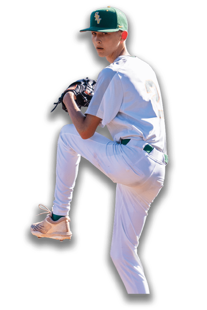 A baseball player in a white uniform is in the process of throwing a ball. AI generated content
