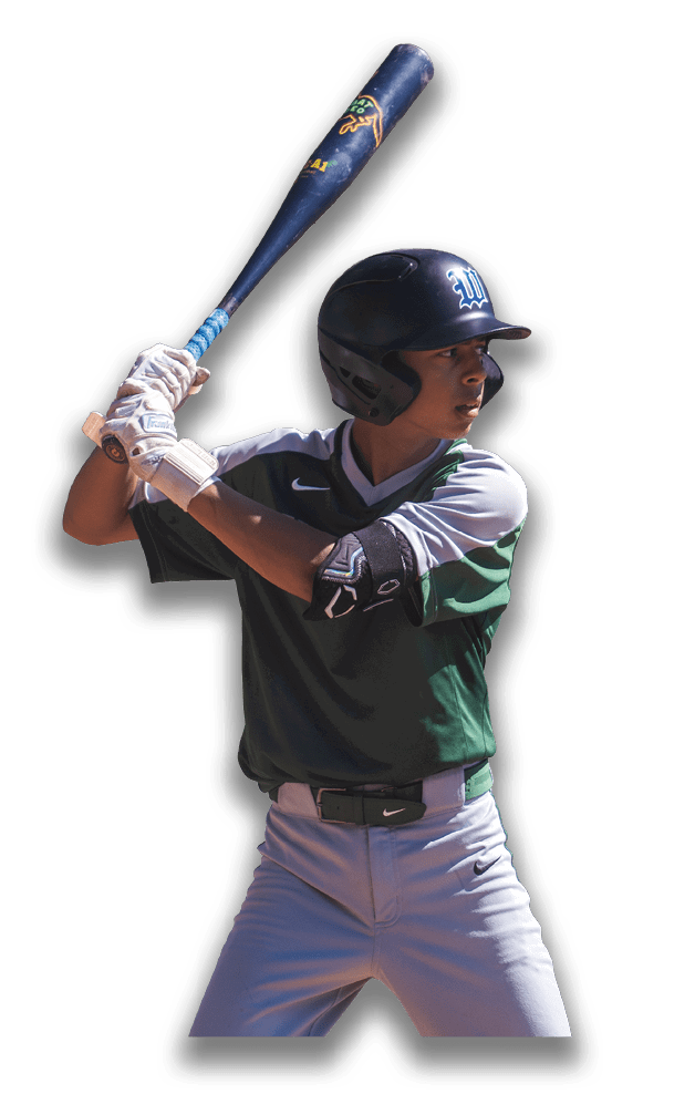 A baseball player in a green and grey uniform holding a bat. AI generated content