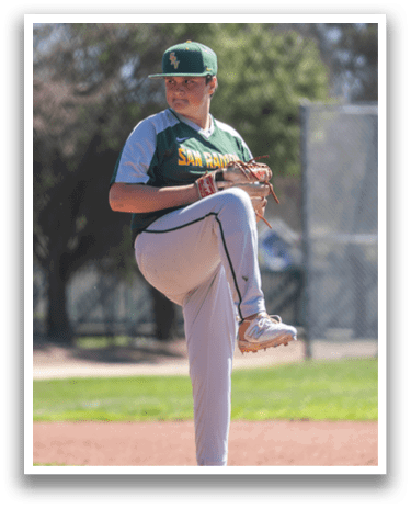A baseball player in a green and white uniform is on the mound, getting ready to throw the ball. AI generated content