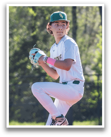 A baseball player in a white uniform is pitching a ball. AI generated content