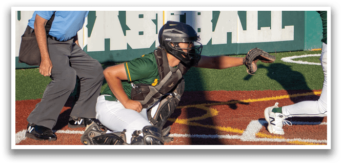 A baseball player is swinging a bat, while a catcher and an umpire watch closely. AI generated content