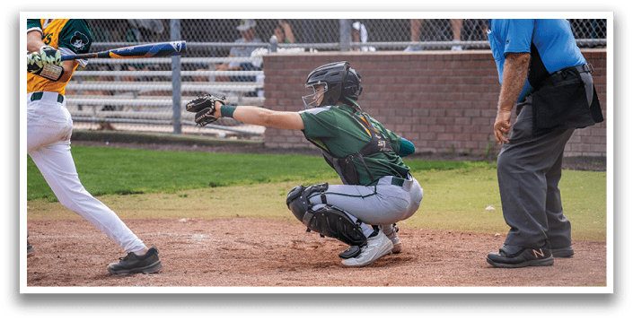 A baseball player is swinging a bat, while a catcher and an umpire watch. AI generated content