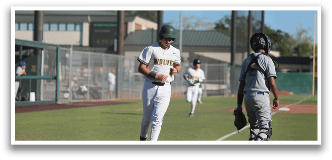 A baseball player is standing at home plate, holding his bat. Another player is running towards the plate. AI generated content