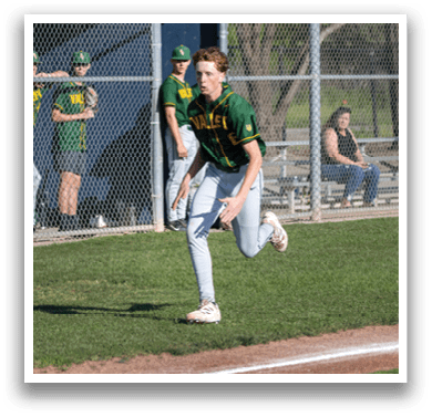 A baseball player is running on the field while other players watch. AI generated content
