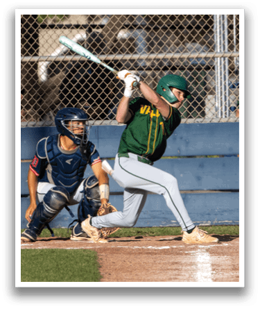 A baseball player is swinging a bat, attempting to hit a ball. AI generated content