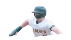 A baseball player in a white uniform is running towards home plate. AI generated content