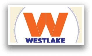 A white and orange logo for Westlake Warriors. Description generated by AI