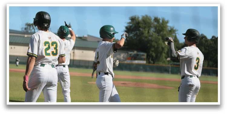 A group of baseball players on a field. Description generated by AI
