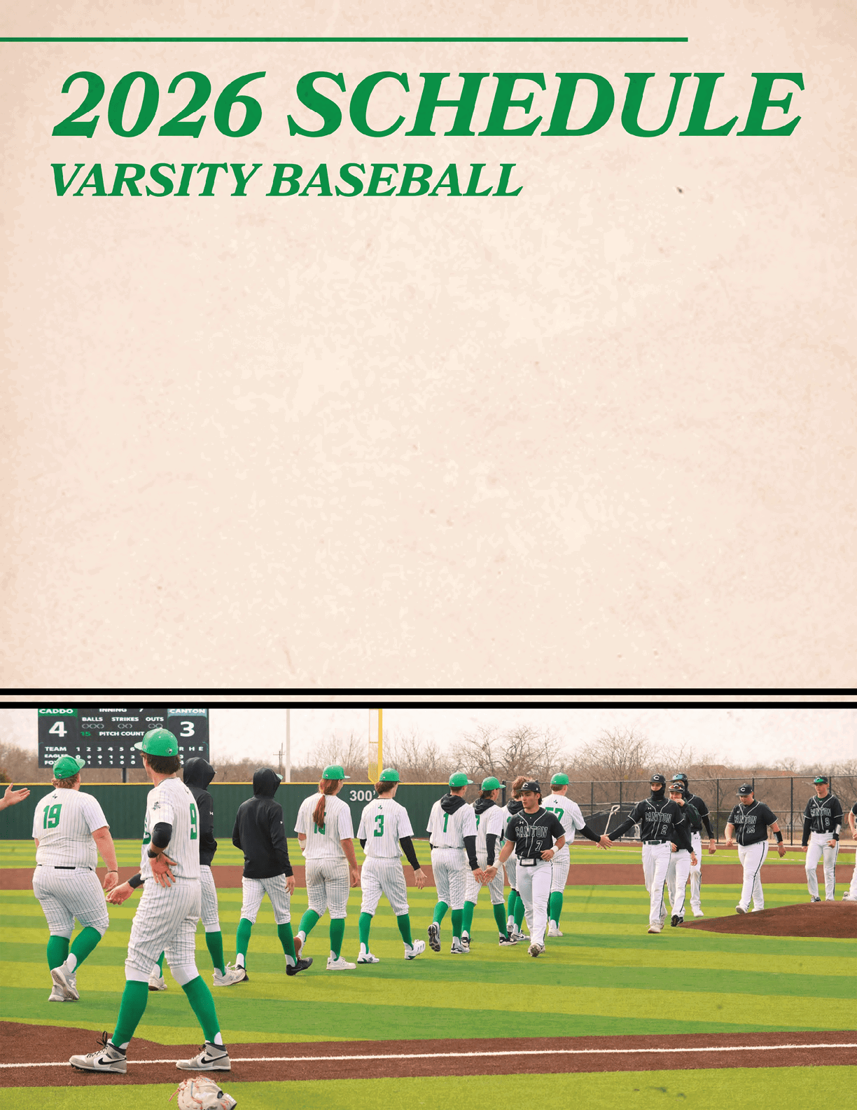 A group of baseball players walking off the field. Contenido generado con IA