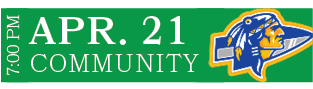 COMMUNITY,APR. 21,7:00 PM