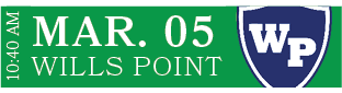 WILLS POINT,MAR. 05,10:40 A