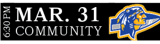 COMMUNITY,MAR. 31,6:30 P