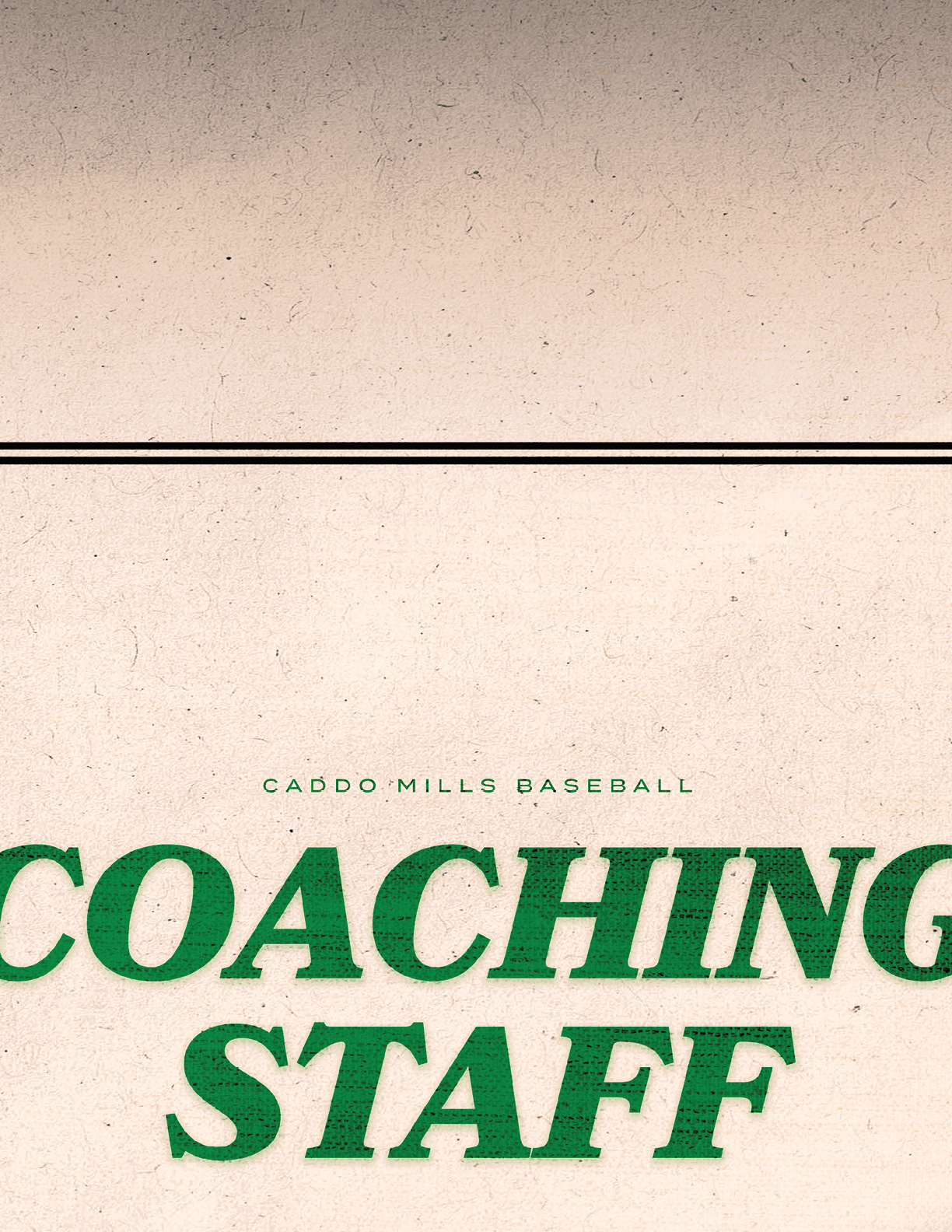 A baseball coaching staff sign. Contenido generado con IA