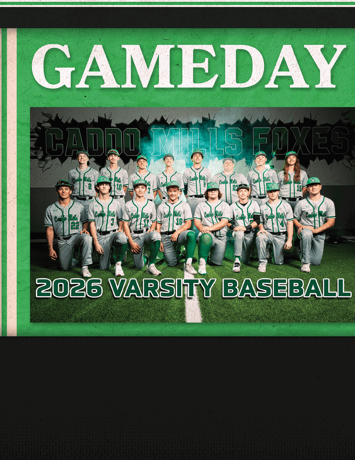 A group of young men pose for a photo in their baseball uniforms. Contenido generado con IA