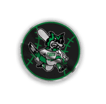 A collection of sports team logos and mascots, including a fox and a wolf. Contenido generado con IA
