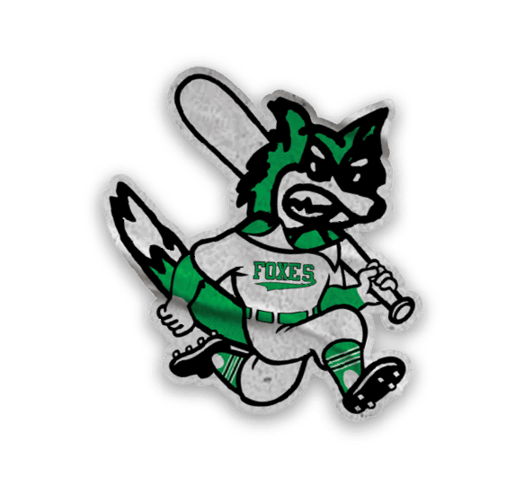 A collection of sports team logos and mascots, including a fox and a wolf. Contenido generado con IA