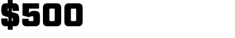 $500