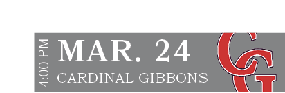 CARDINAL GIBBONS,MAR. 24,4:00 P
