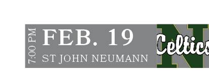 ST JOHN NEUMANN,FEB. 19,7:00 P