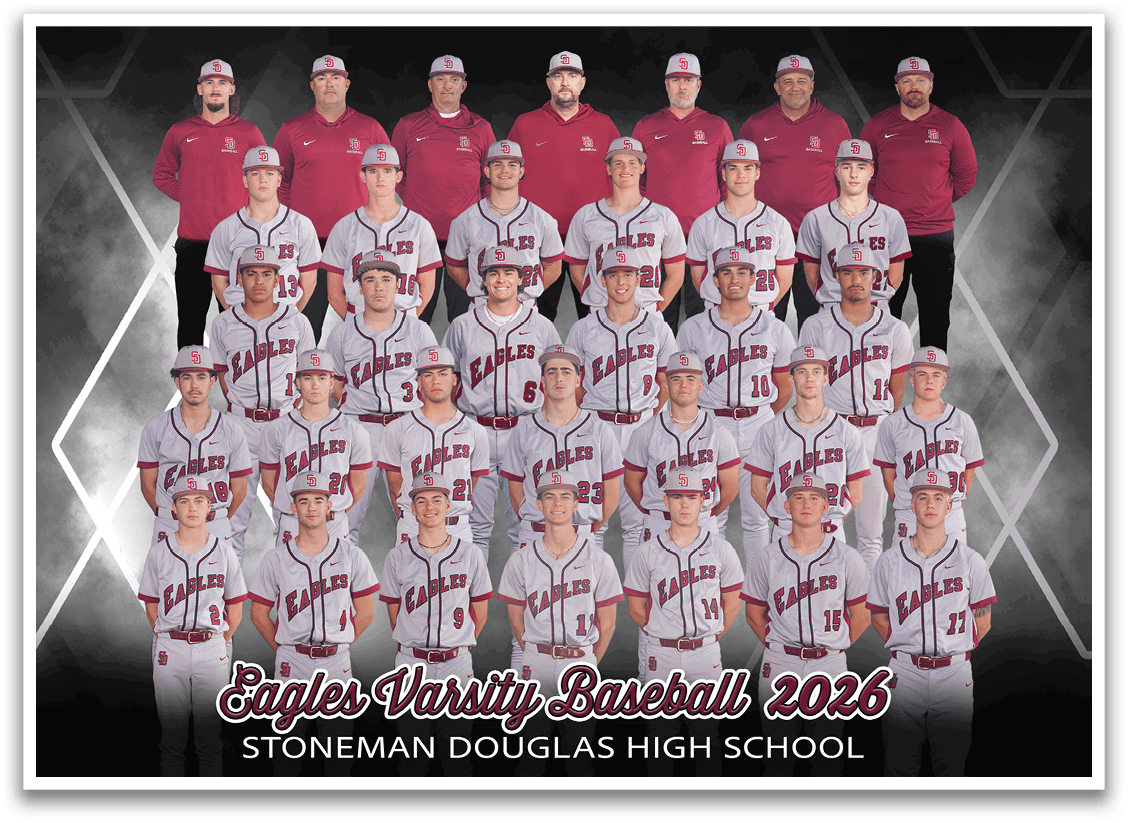 A baseball team poses for a photo on the field. AI generated content