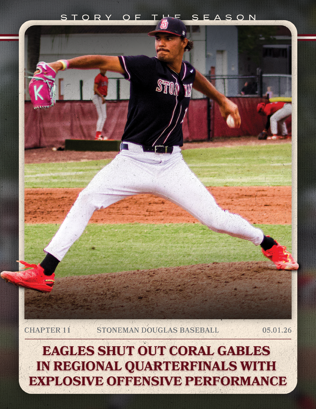 A baseball player in a white uniform is swinging a bat. AI generated content
