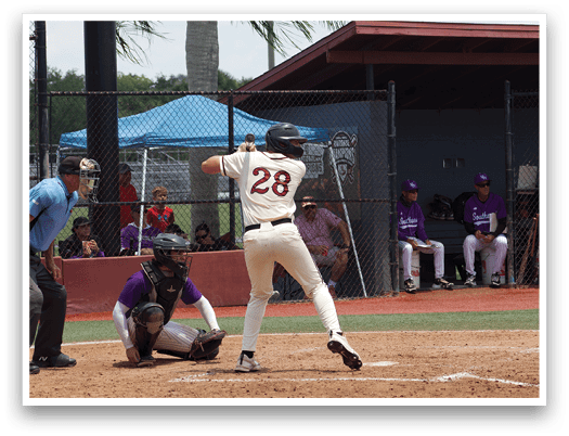 A baseball player is swinging a bat. Description generated by AI