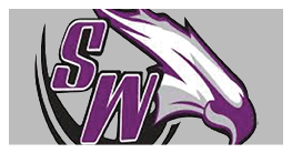 A logo for a sports team with a bird on it. Description generated by AI