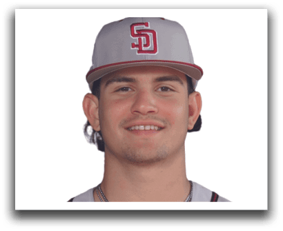 A man wearing a baseball uniform with the number 15 on the back. Description generated by AI
