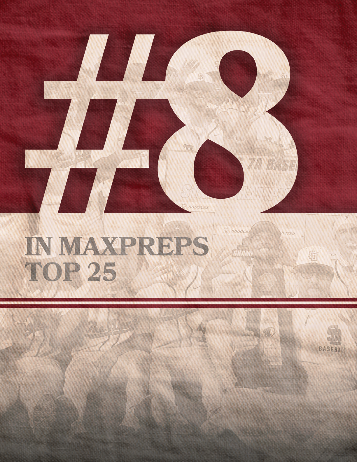 A red and white poster advertising the WIAA Division 2 Badger Conference. AI generated content