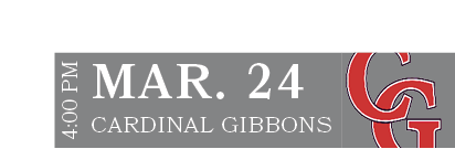 CARDINAL GIBBONS,MAR. 24,4:00 P